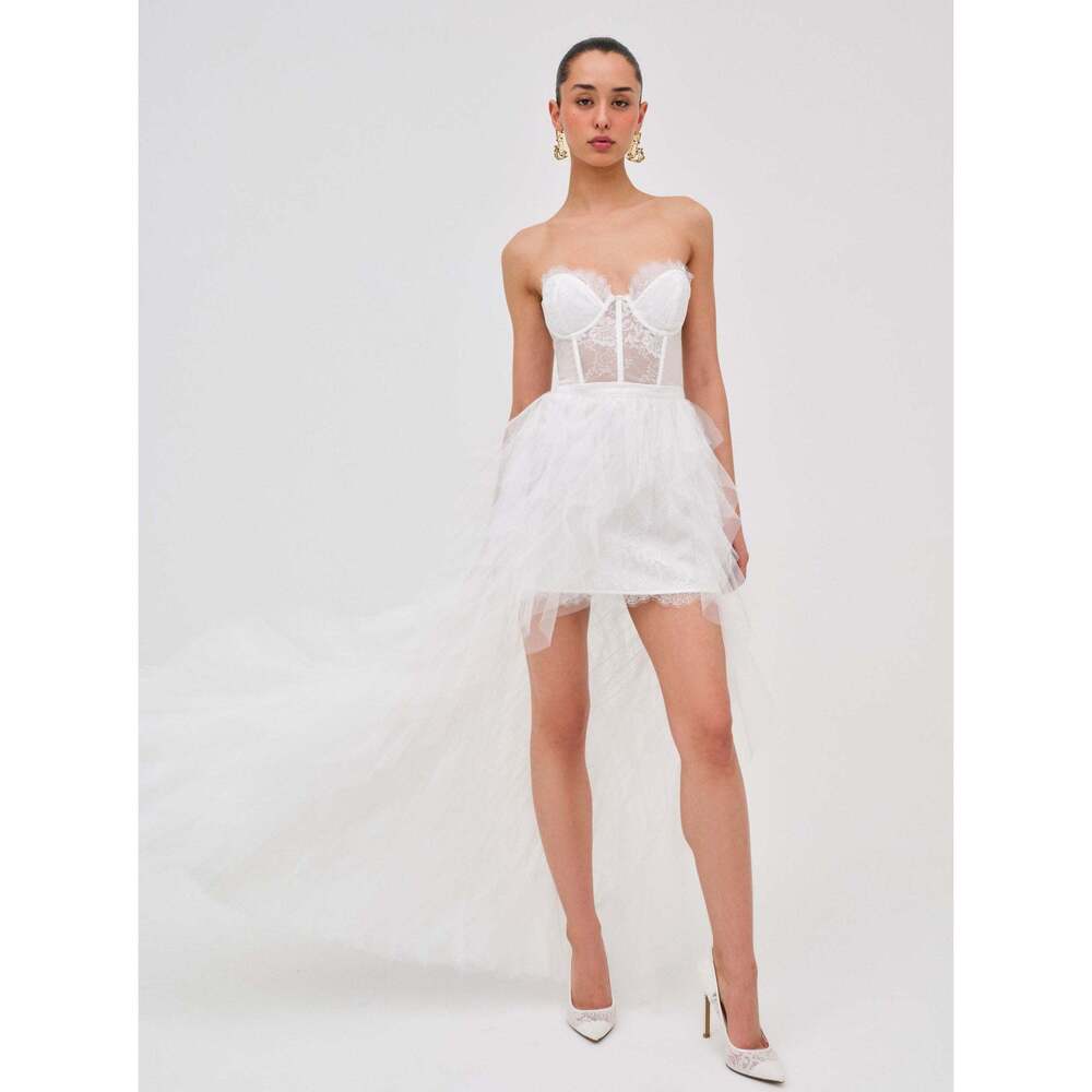 For Love & Lemons Bustier Gown Size SS / White